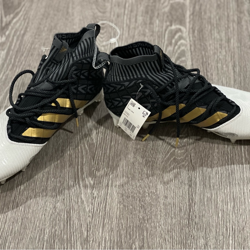 Adidas Freak Ultra Football Cleats Black White Gold F97378 Sz 11 US